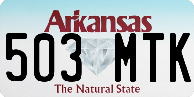 AR license plate 503MTK