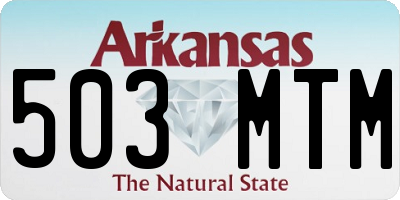 AR license plate 503MTM
