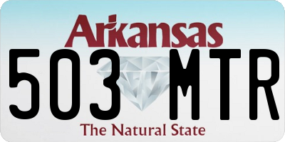 AR license plate 503MTR