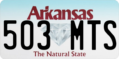 AR license plate 503MTS