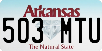 AR license plate 503MTU