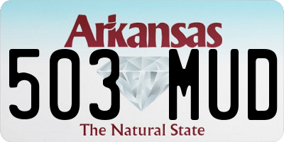 AR license plate 503MUD