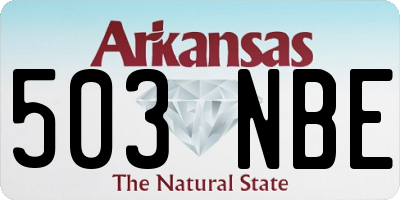AR license plate 503NBE