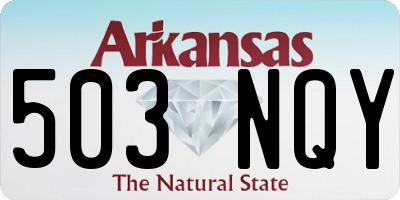 AR license plate 503NQY