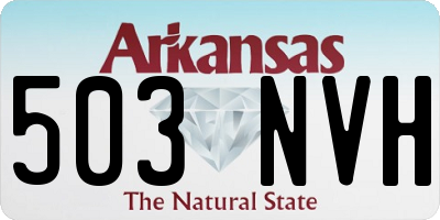 AR license plate 503NVH