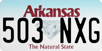 AR license plate 503NXG
