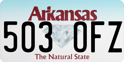AR license plate 503OFZ