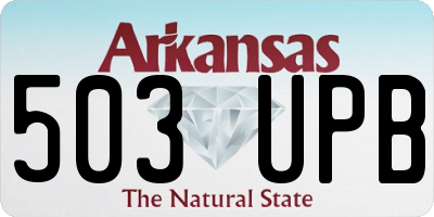 AR license plate 503UPB