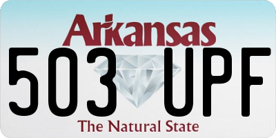 AR license plate 503UPF