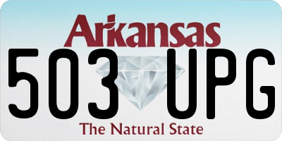 AR license plate 503UPG