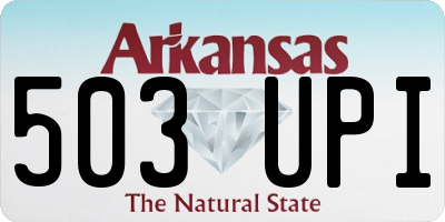 AR license plate 503UPI