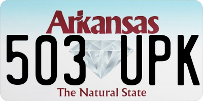AR license plate 503UPK