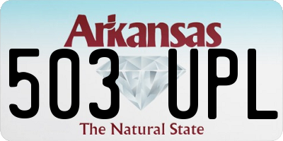 AR license plate 503UPL