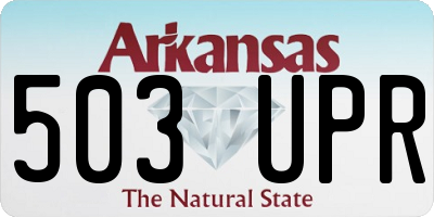 AR license plate 503UPR