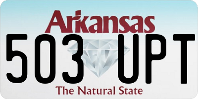 AR license plate 503UPT