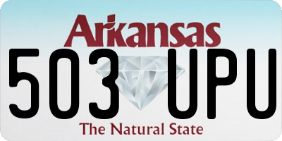 AR license plate 503UPU