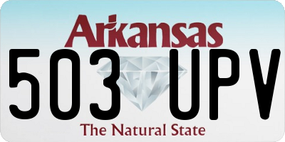 AR license plate 503UPV