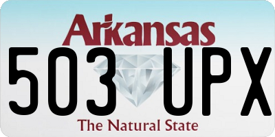 AR license plate 503UPX