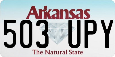 AR license plate 503UPY