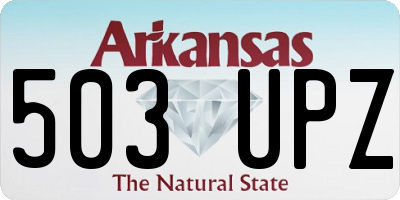 AR license plate 503UPZ