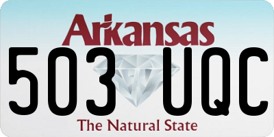 AR license plate 503UQC