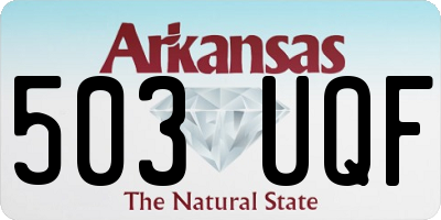 AR license plate 503UQF