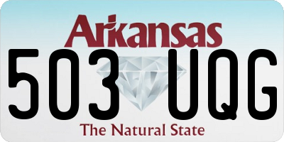 AR license plate 503UQG