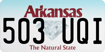 AR license plate 503UQI
