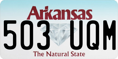 AR license plate 503UQM