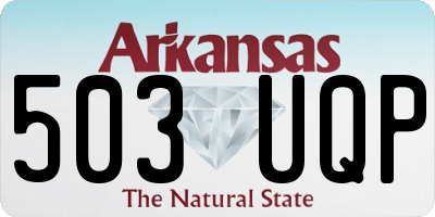 AR license plate 503UQP
