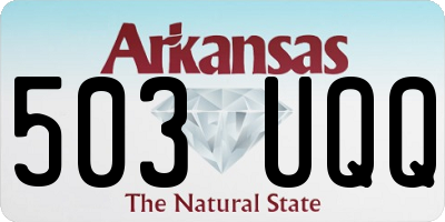 AR license plate 503UQQ