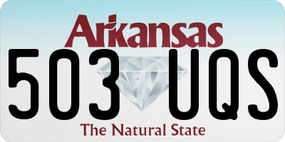 AR license plate 503UQS