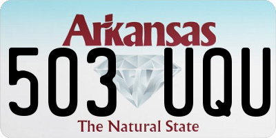 AR license plate 503UQU