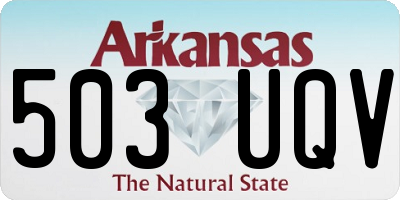 AR license plate 503UQV