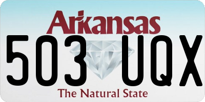 AR license plate 503UQX