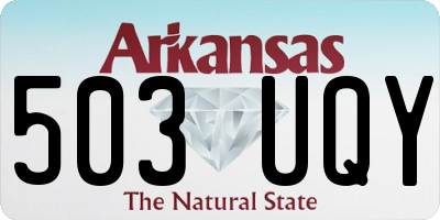 AR license plate 503UQY