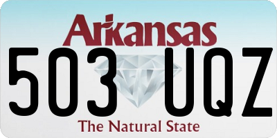 AR license plate 503UQZ