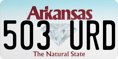 AR license plate 503URD