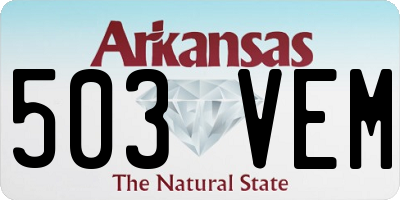 AR license plate 503VEM