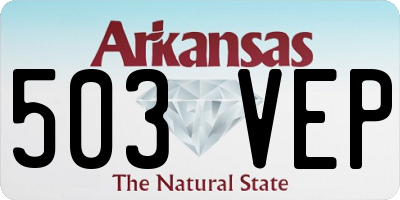 AR license plate 503VEP
