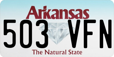 AR license plate 503VFN