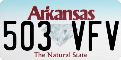 AR license plate 503VFV