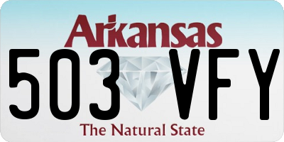 AR license plate 503VFY