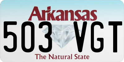 AR license plate 503VGT
