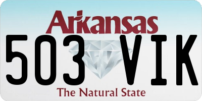 AR license plate 503VIK