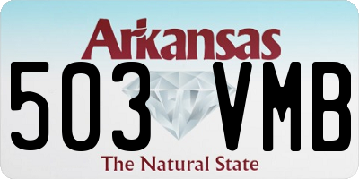 AR license plate 503VMB