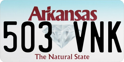 AR license plate 503VNK