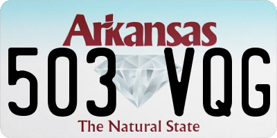 AR license plate 503VQG