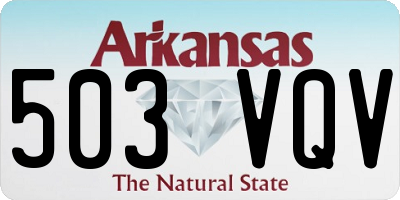 AR license plate 503VQV