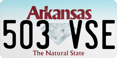 AR license plate 503VSE